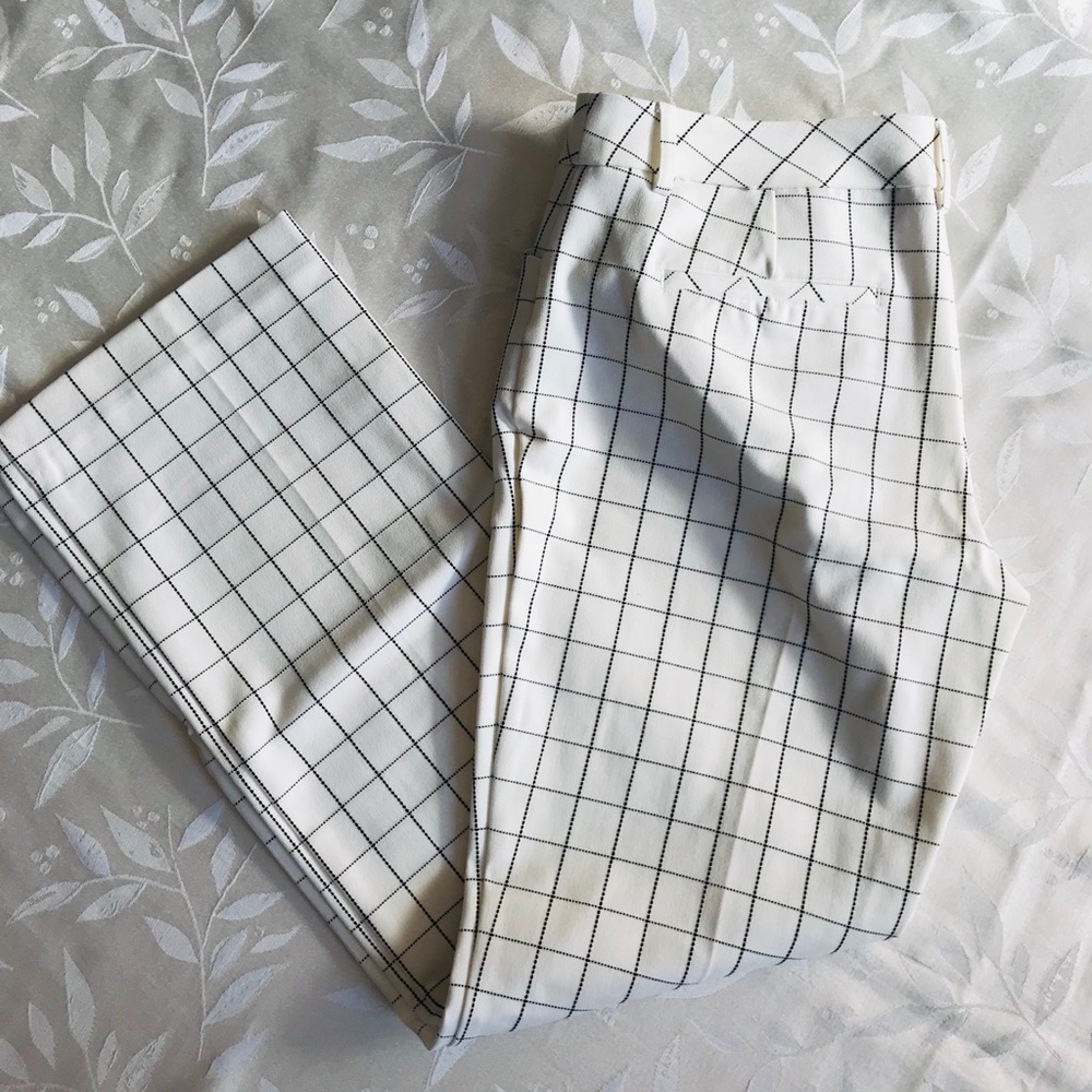 Express Barely Boot Editor Grid Pants - image 2